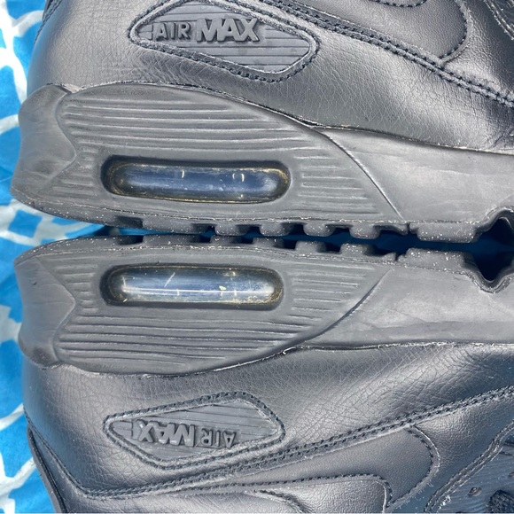 Nike women’s size 8.5 Air Max 90 LTR triple black low top athletic sneakers wmns - Picture 8 of 11
